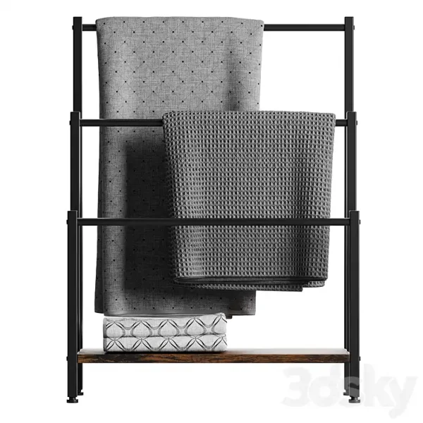 3DSky - Freestanding Rack for Towels and Blankets HOOBRO - Image 4