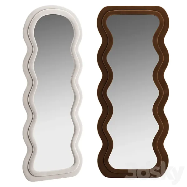 3DSky - Plush Waves Floor Mirror - Image 2