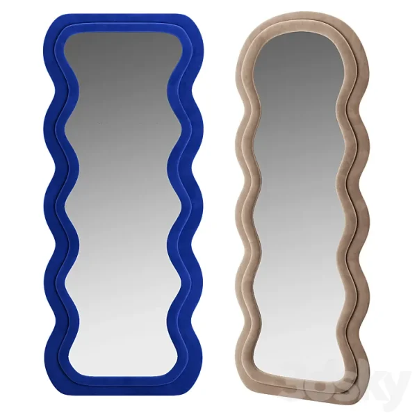 3DSky - Plush Waves Floor Mirror - Image 3