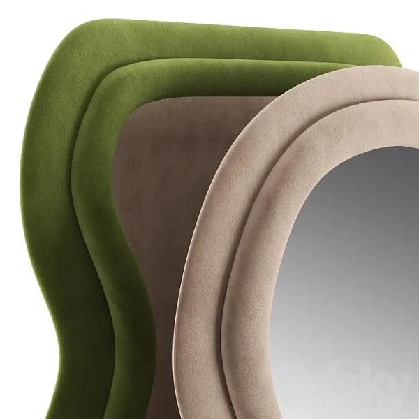 3DSky - Plush Waves Floor Mirror - Image 4