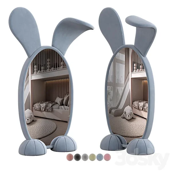 3DSky - Bunny Floor Mirror