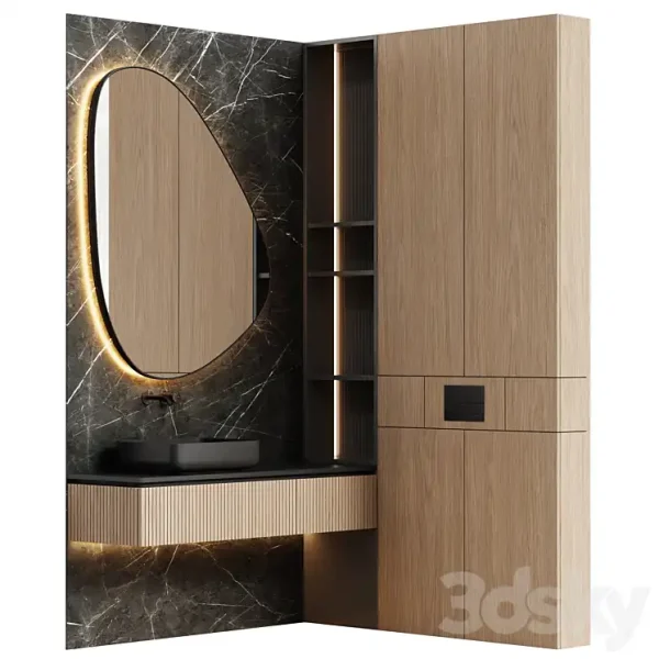 3DSky - Bathroom Furniture 01 in a Modern Minimalist Style - Image 2