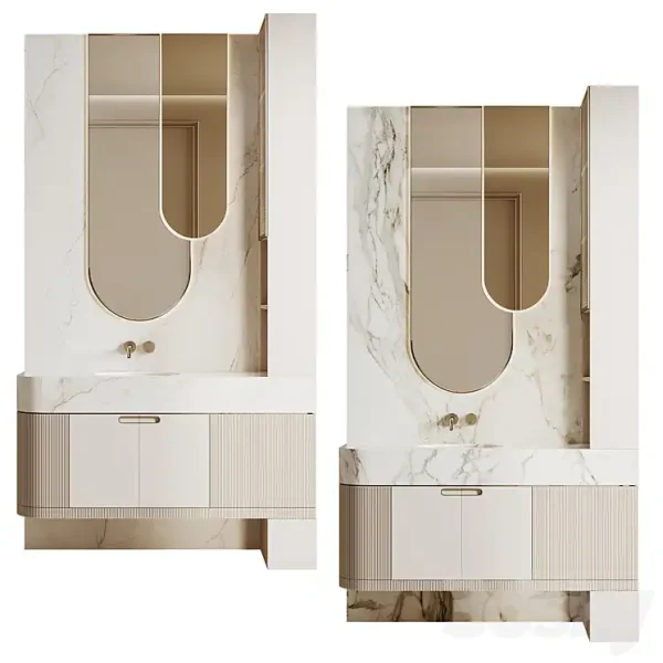 3DSky - Bathroom Furniture Beige - Image 4