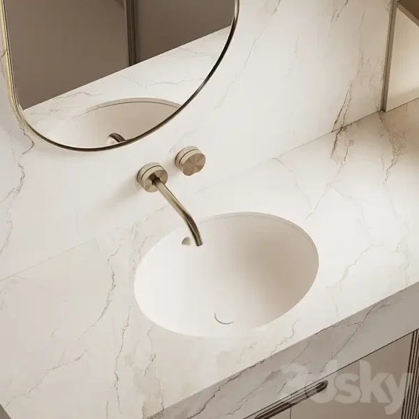 3DSky - Bathroom Furniture Beige - Image 2
