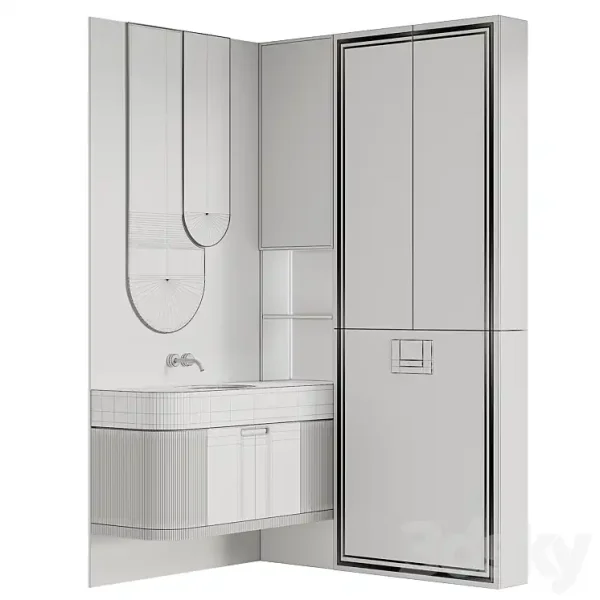 3DSky - Bathroom Furniture Beige - Image 5