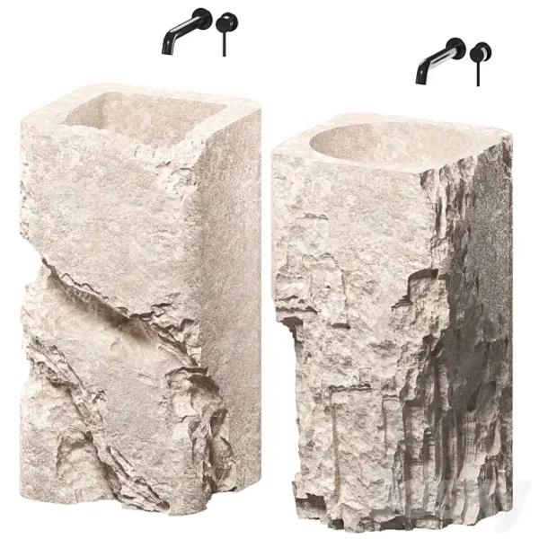 3DSky - Stone Wash Basin Set6