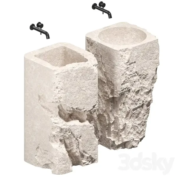 3DSky - Stone Wash Basin Set6 - Image 2