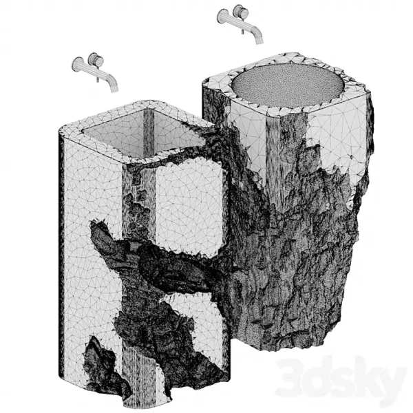 3DSky - Stone Wash Basin Set6 - Image 3