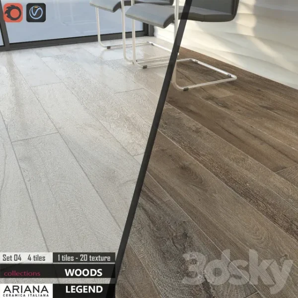 3DSky - ARIANA LEGEND HAVANA WHITE Set 04 - Image 2