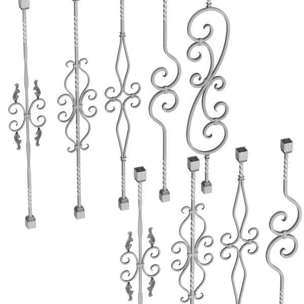 3DSky - Wrought Iron Bundle No2 Railing - Image 4
