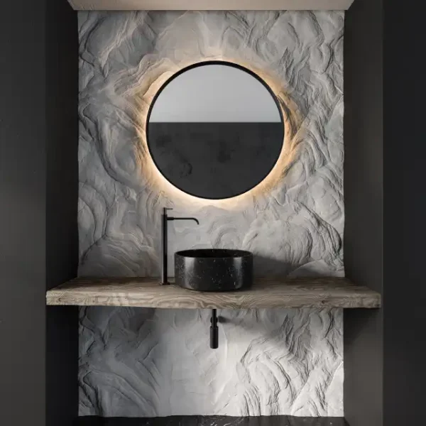 3DSky - Bathroom Furniture Gray Rock Wall