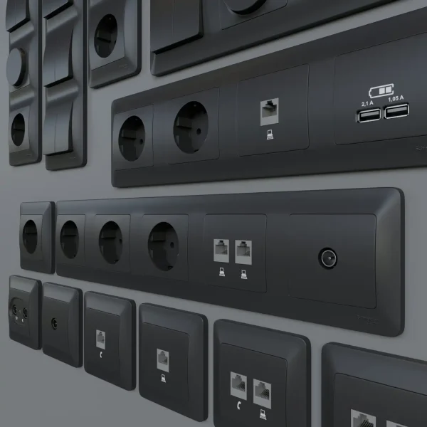 3DSky - Sockets and Switches Schneider Electric Glossa - Image 2