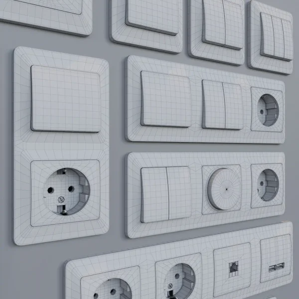 3DSky - Sockets and Switches Schneider Electric Glossa - Image 5