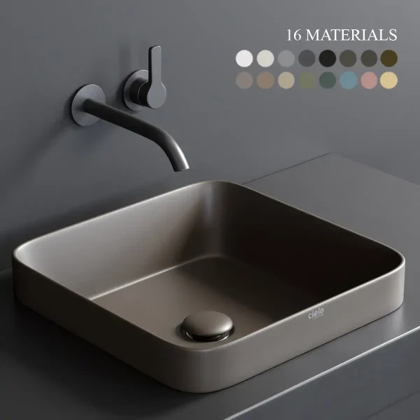 3DSky - Ceramica Cielo Enjoy 40 Rectangular Washbasin