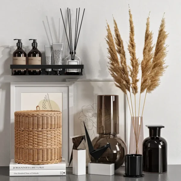 3DSky - Decorative Set With Dried Flowers 04