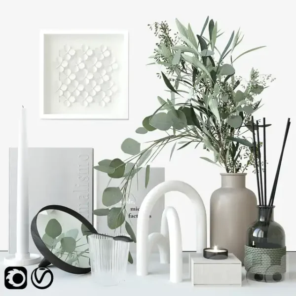 3DSky - Decorative Set with Eucalyptus