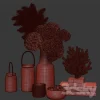 3DSky - Dry Flower and Coral Decoration Set 07 - Image 2