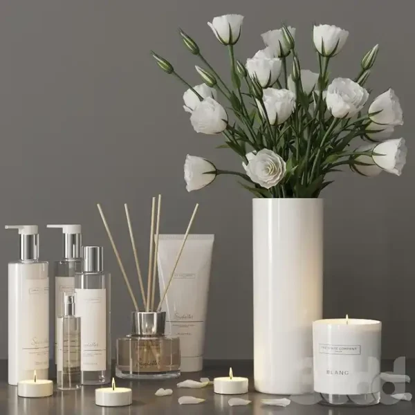 3DSky - Decorative Set With a Bouquet of Lisianthus