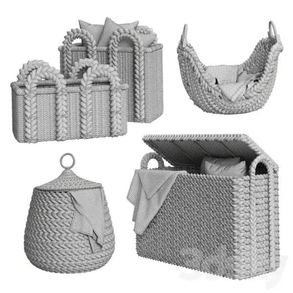 3DSky - Pottery Barn Beachcomber Basket 02 - Image 4