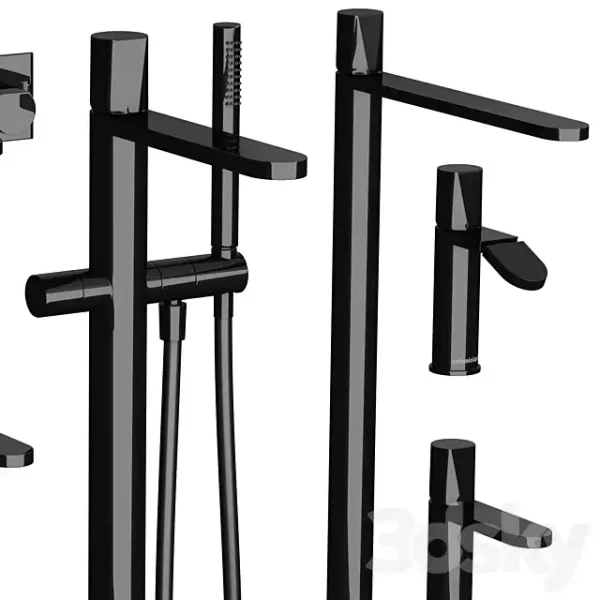 3DSky - Mixer Taps Antoniolupi Indigo Faucets Set - Image 3