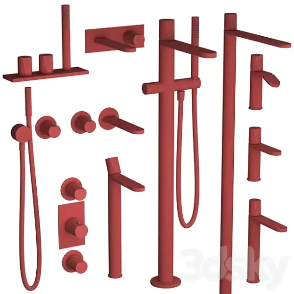 3DSky - Mixer Taps Antoniolupi Indigo Faucets Set - Image 5