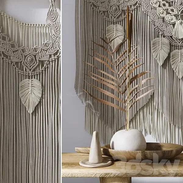 3DSky - Decorative Set with Panels Macrame 2 - Image 3