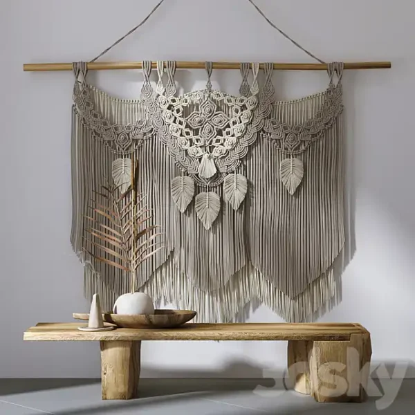 3DSky - Decorative Set with Panels Macrame 2