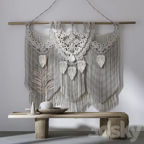 3DSky - Decorative Set with Panels Macrame 2 - Image 2