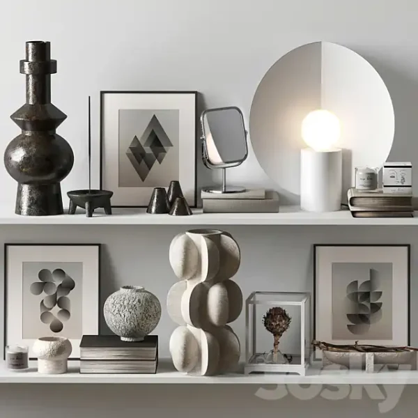 3DSky - Decorative Set with Ceramic 012