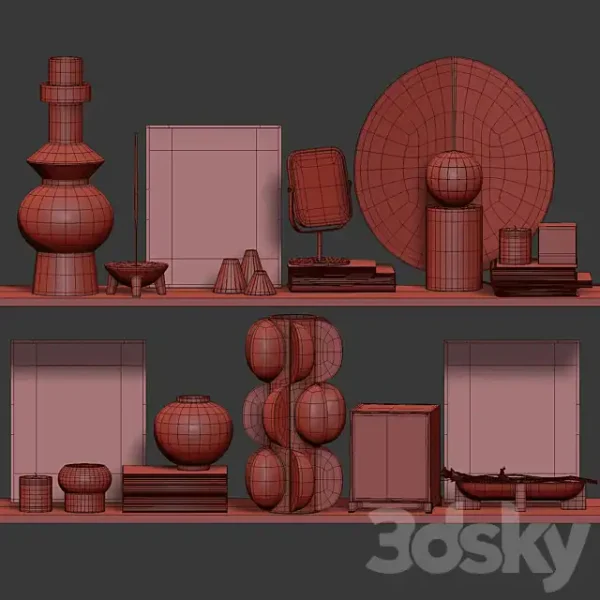 3DSky - Decorative Set with Ceramic 012 - Image 5