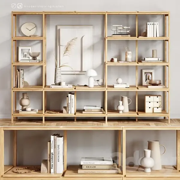 3DSky - Wooden Shelving and Decor