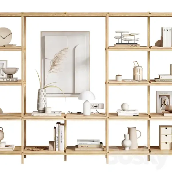 3DSky - Wooden Shelving and Decor - Image 2