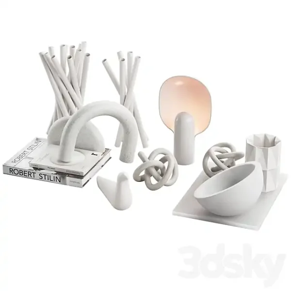 3DSky - 021 WHITE Decorative Pack PART N1 - Image 2