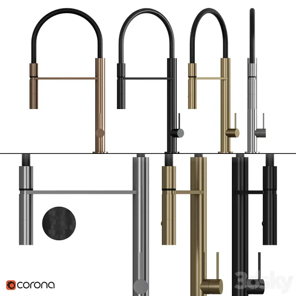 3DSky - Diametro35 Inox Kitchen Faucet