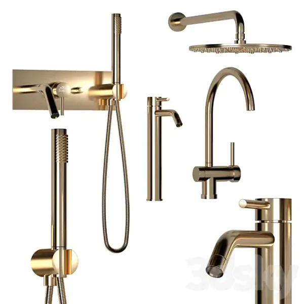 3DSky - Mixer Set Paffoni Set GOLD