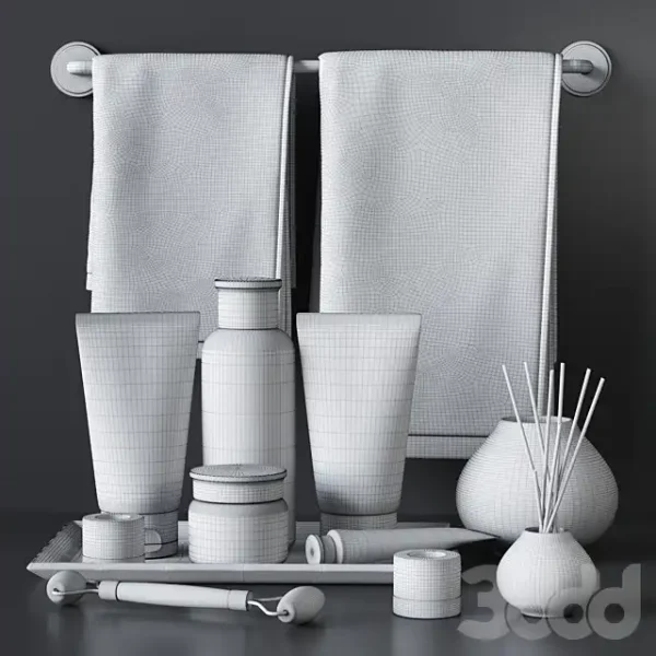 3DSky - Innisfree Green Tea Cosmetics Decor Set - Image 3