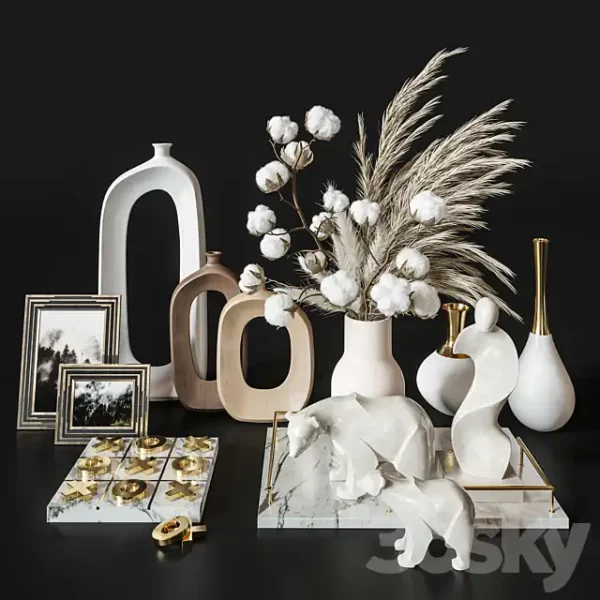 3DSky - Decoration Set 34 Cotton Pampas