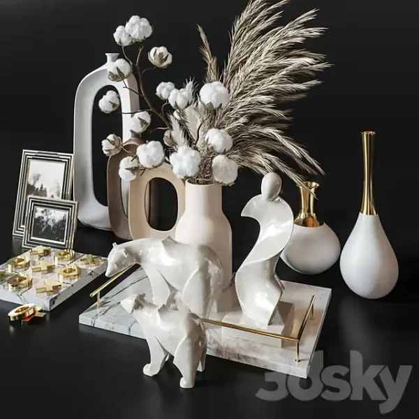 3DSky - Decoration Set 34 Cotton Pampas - Image 2