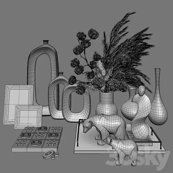 3DSky - Decoration Set 34 Cotton Pampas - Image 3