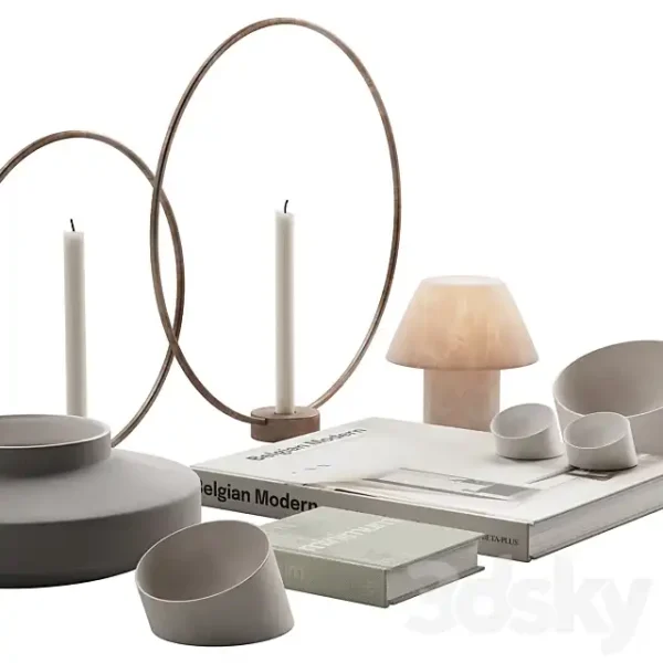 3DSky - 056 Living Decor Set Minimum Neutral Pack 01 - Image 2