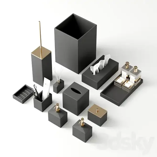 3DSky - Bathroom Accessories MOOD BLACK