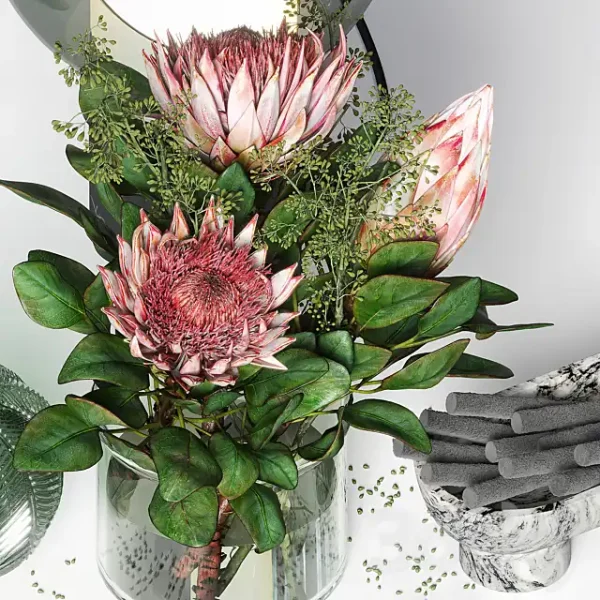 3DSky - Decorative Set 019 with a Bouquet of Proteus - Image 2