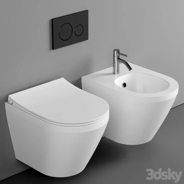 3DSky - Kit Installation System VitrA 800 2012 with Flush Button