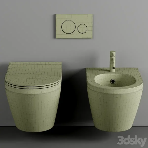 3DSky - Kit Installation System VitrA 800 2012 with Flush Button - Image 3