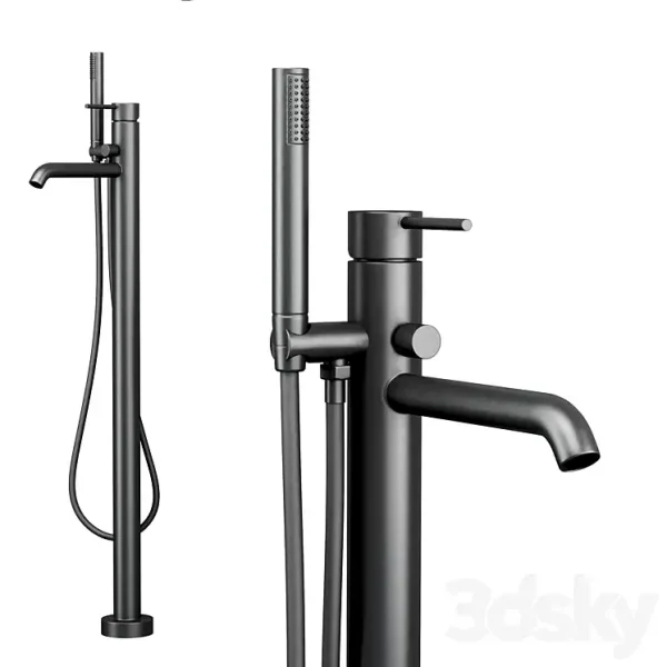 3DSky - Gattoni Circle Two Shower and Faucet Set - Image 5