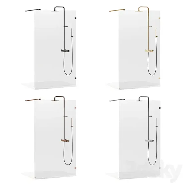 3DSky - Arblu Walk in Separet Elite Shower Enclosures - Image 2