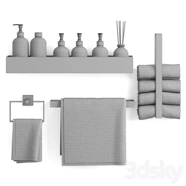 3DSky - Decorative Bathroom Set 04 - Image 4