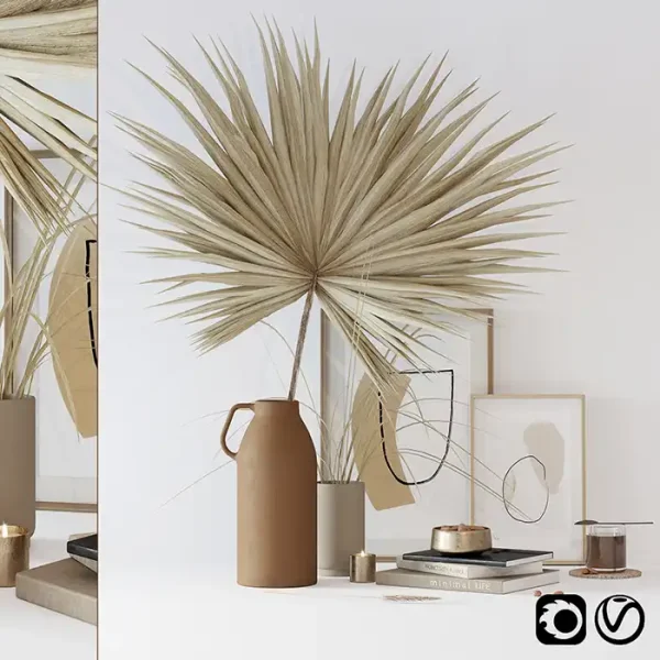 3DSky - Decorative Set with Dryed Palm