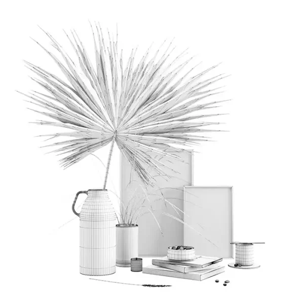 3DSky - Decorative Set with Dryed Palm - Image 3