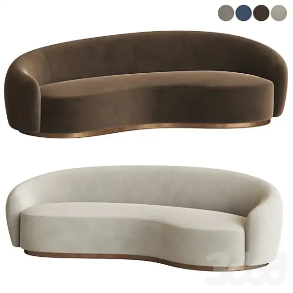 3DSky - Snowglobs Austin Curved Sofa